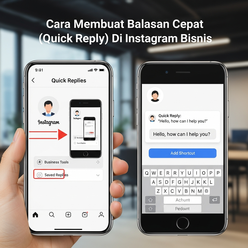 Cara Membuat Balasan Cepat (Quick Reply) Di Instagram Bisnis