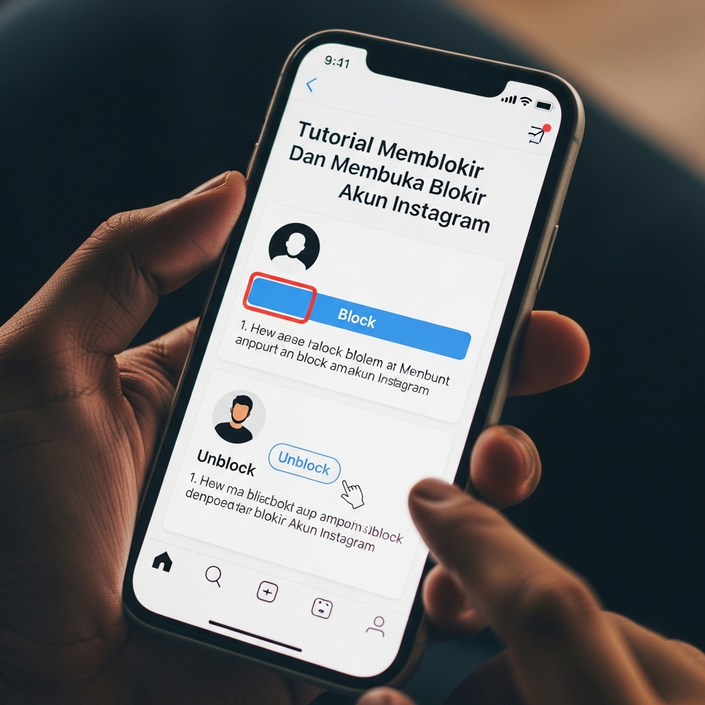 Tutorial Memblokir Dan Membuka Blokir Akun Instagram