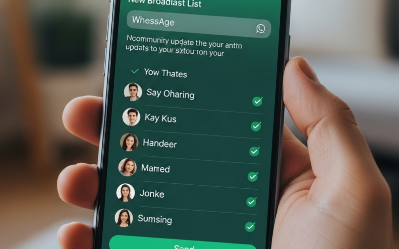 Cara Mengirim Pesan Siaran (Broadcast) Di Whatsapp Tanpa Bikin Grup