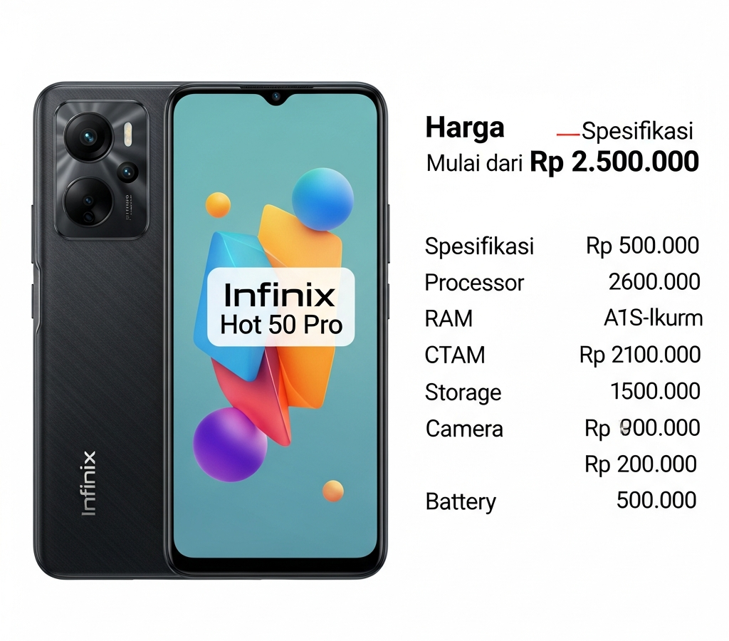 Infinix Hot 50 Pro Harga Spesifikasi