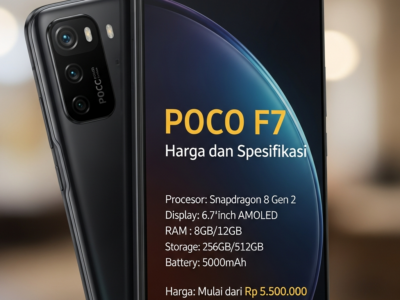 POCO F7 Harga dan Spesifikasi