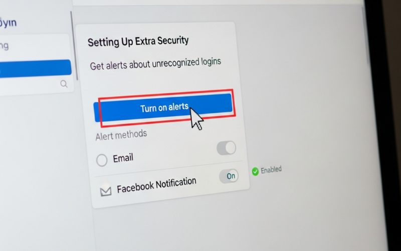 Panduan Mengaktifkan Peringatan Masuk (Login Alerts) Facebook