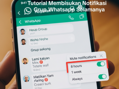 Tutorial Membisukan Notifikasi