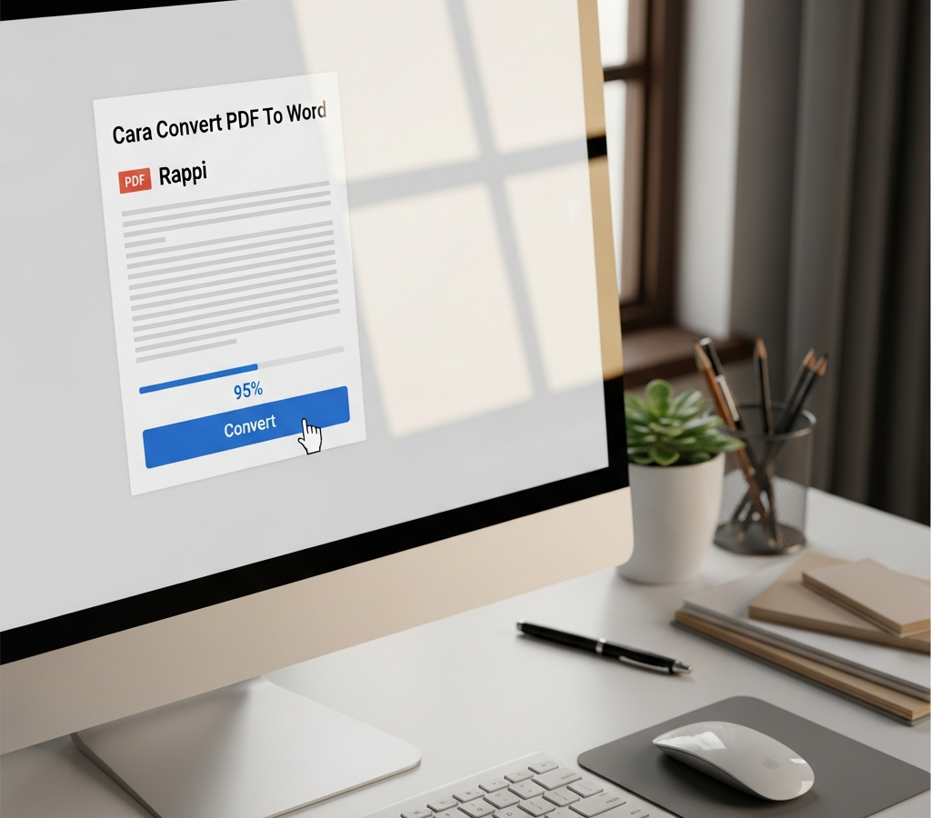 Cara Convert PDF To Word Rapi