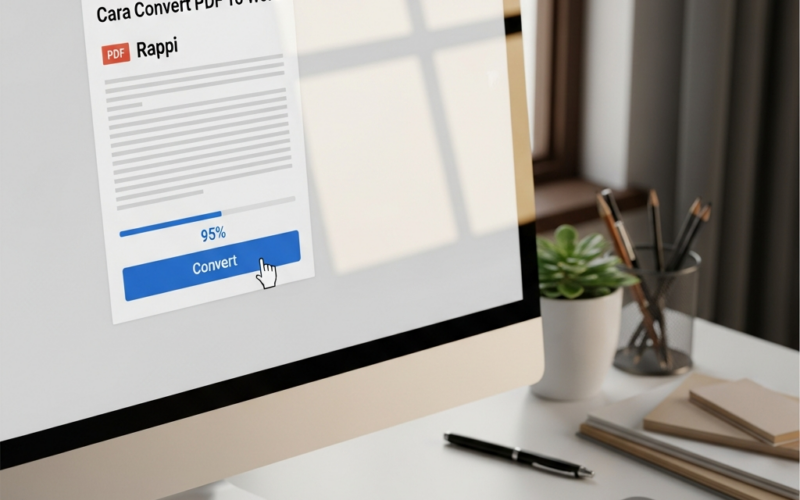 Cara Convert PDF To Word Rapi