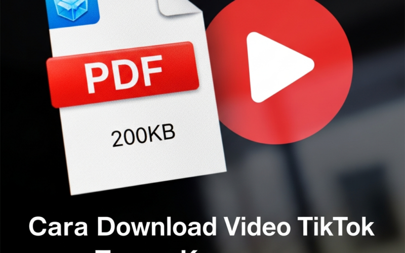 Cara Download Video TikTok Tanpa Kompres PDF 200KB