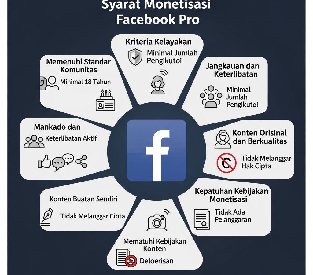 Syarat Monetisasi Facebook Pro