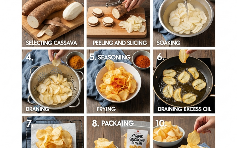 10 Cara Membuat Keripik Singkong Renyah dan Tidak Keras