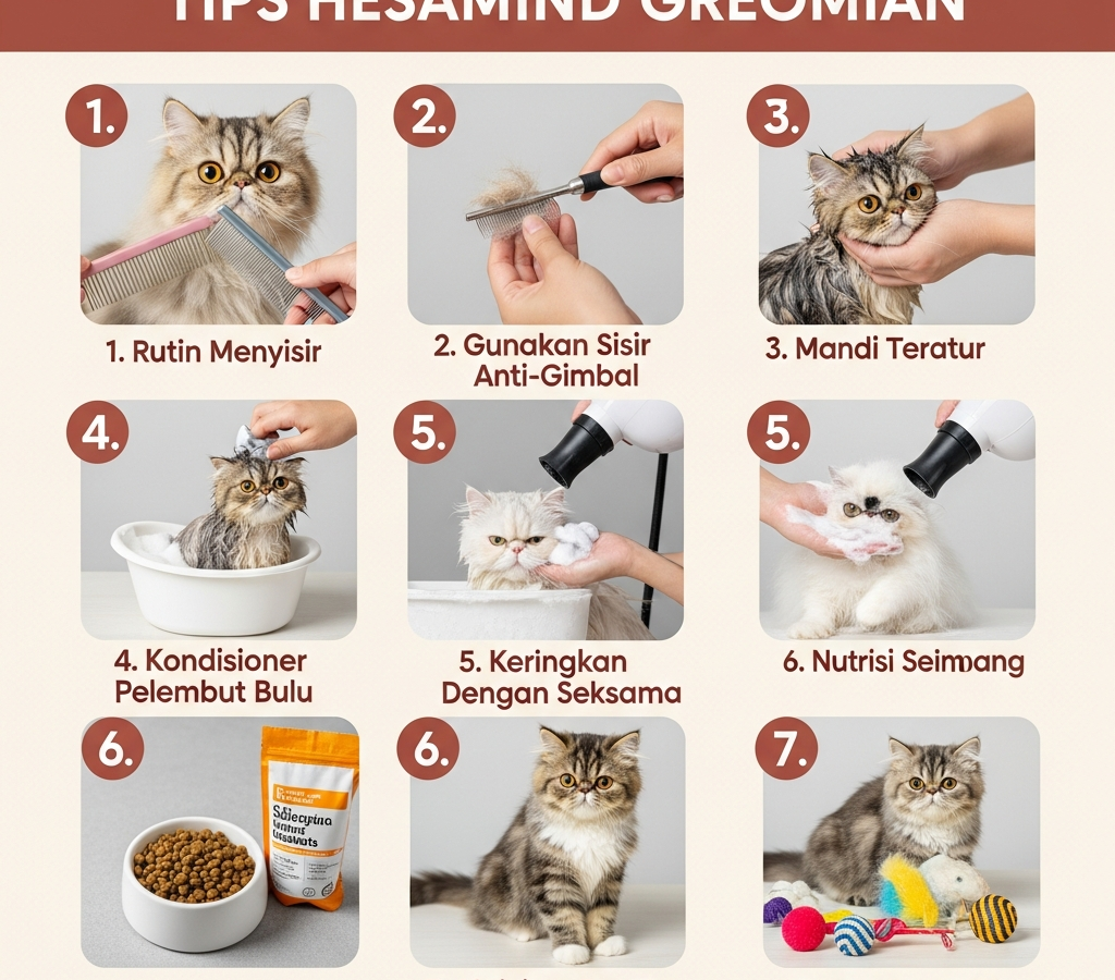 10 Cara Merawat Kucing Persia Medium Agar Bulunya Tidak Gimbal