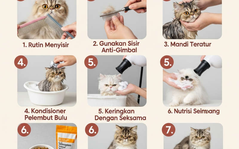 10 Cara Merawat Kucing Persia Medium Agar Bulunya Tidak Gimbal