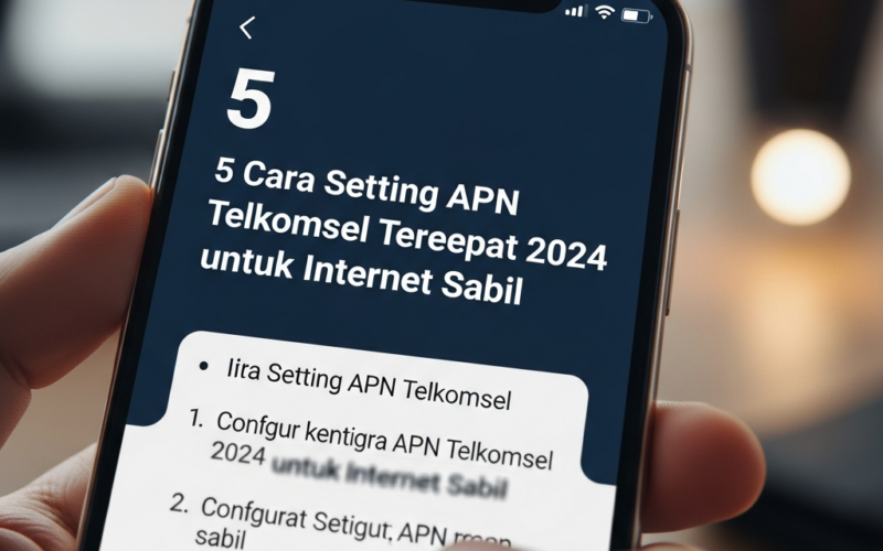 5 Cara Setting APN Telkomsel Tercepat 2024 untuk Internet Stabil