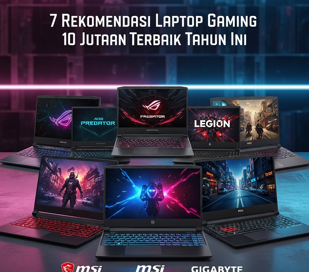 7 Rekomendasi Laptop Gaming 10 Jutaan Terbaik Tahun Ini