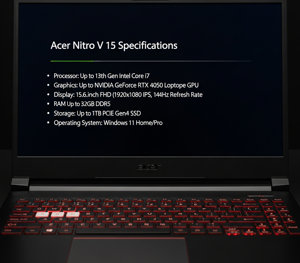 Acer Nitro V 15 Spesifikasi