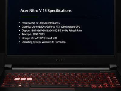 Acer Nitro V 15 Spesifikasi