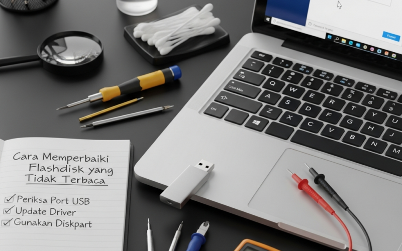 Cara Memperbaiki Flashdisk yang Tidak Terbaca di Laptop dan PC Paling Efektif