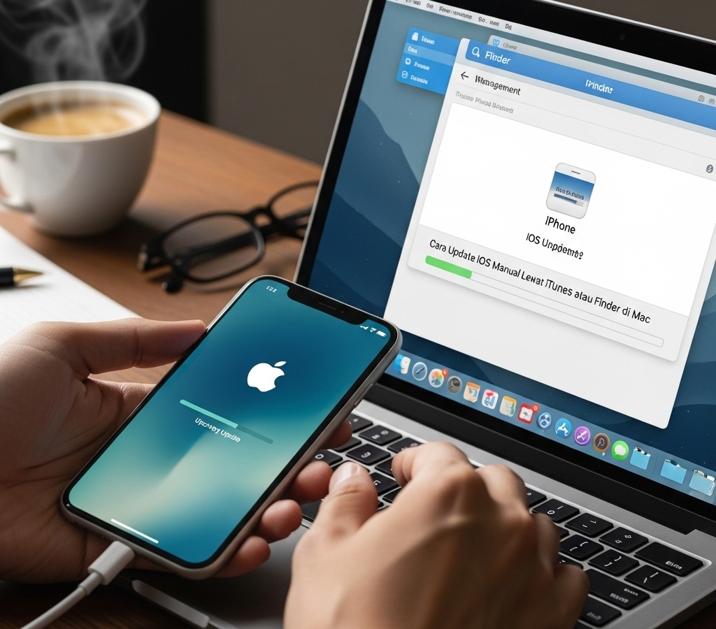 Cara Update iOS Manual Lewat iTunes atau Finder di Mac