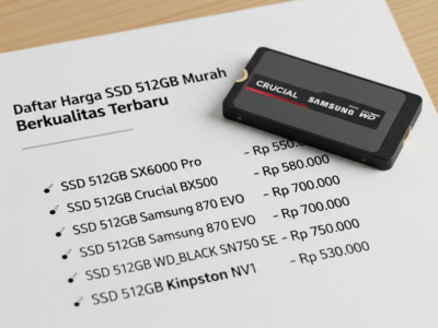 Daftar Harga SSD 512GB Murah B