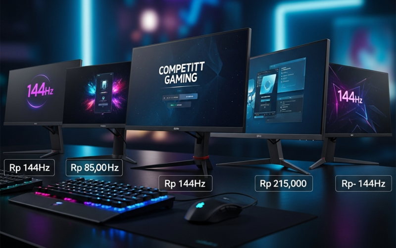Daftar Monitor 144Hz Murah Berkualitas untuk Gaming Kompetitif