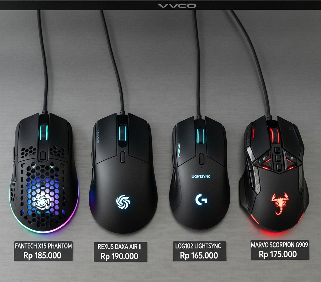 Rekomendasi Mouse Gaming Murah Terbaik Harga di Bawah 200 Ribu