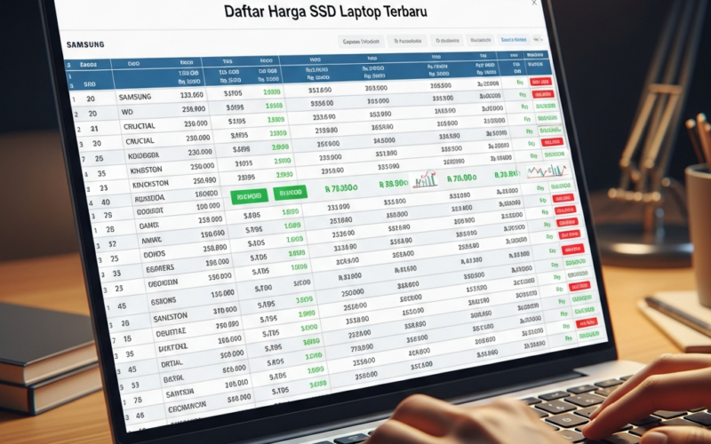 Update Harga SSD Laptop Terbaru Semua Merk dan Kapasitas